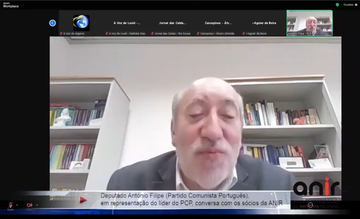 Resumo da conversa que ANTÓNIO FILIPE (PCP) teve com os sócios da ANIR